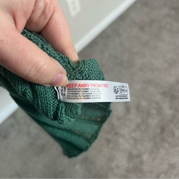 NWT FREE PEOPLE HARLEY SWEATER MAXI DRESS SIZE XS IN GREEN TURTLENECK - Picture 16 of 16